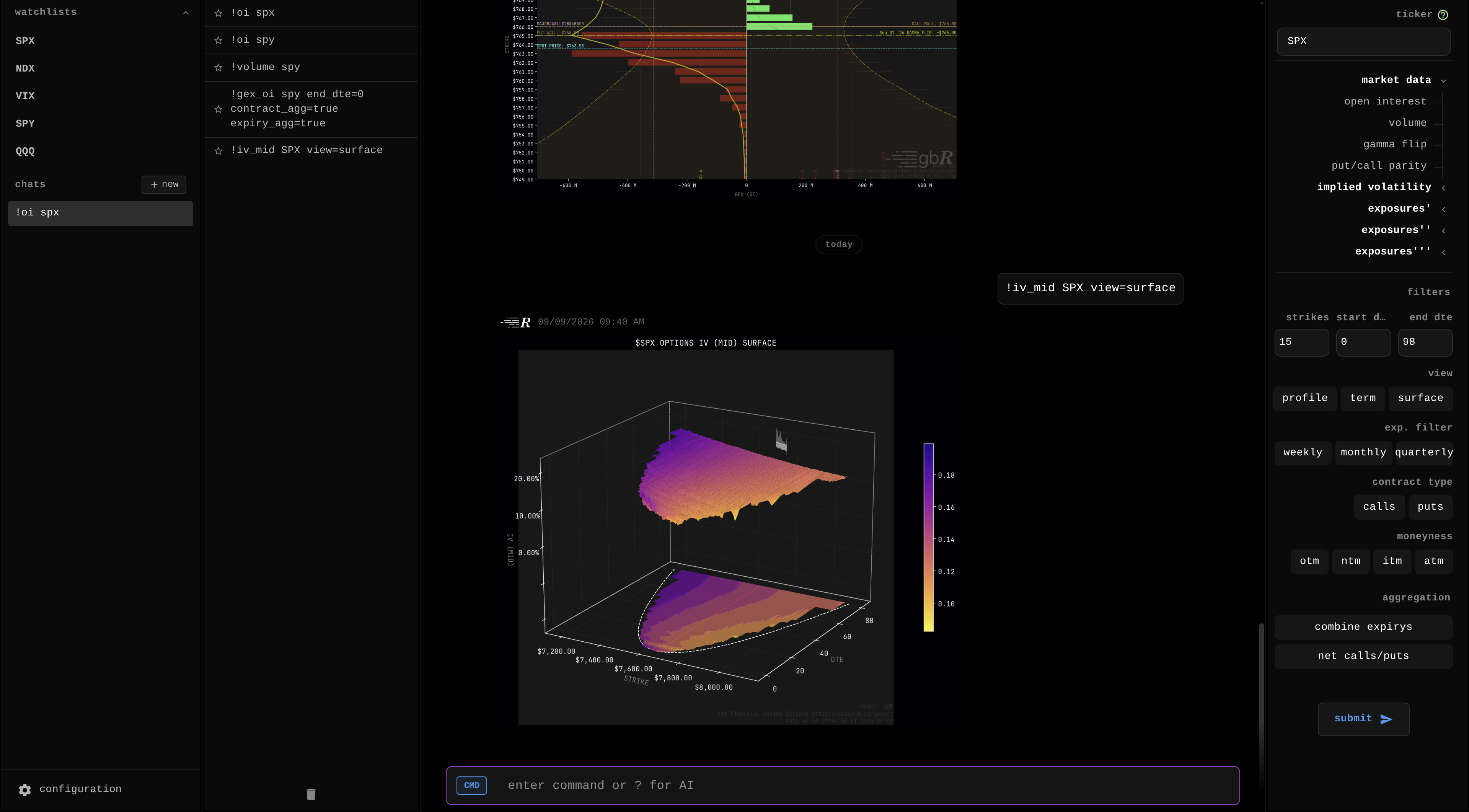 gbR research platform terminal